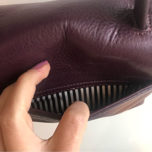 Kate Spade Small Maryana Lombard Street in Deep Plum crossbody purse bag - Picture 13 of 16